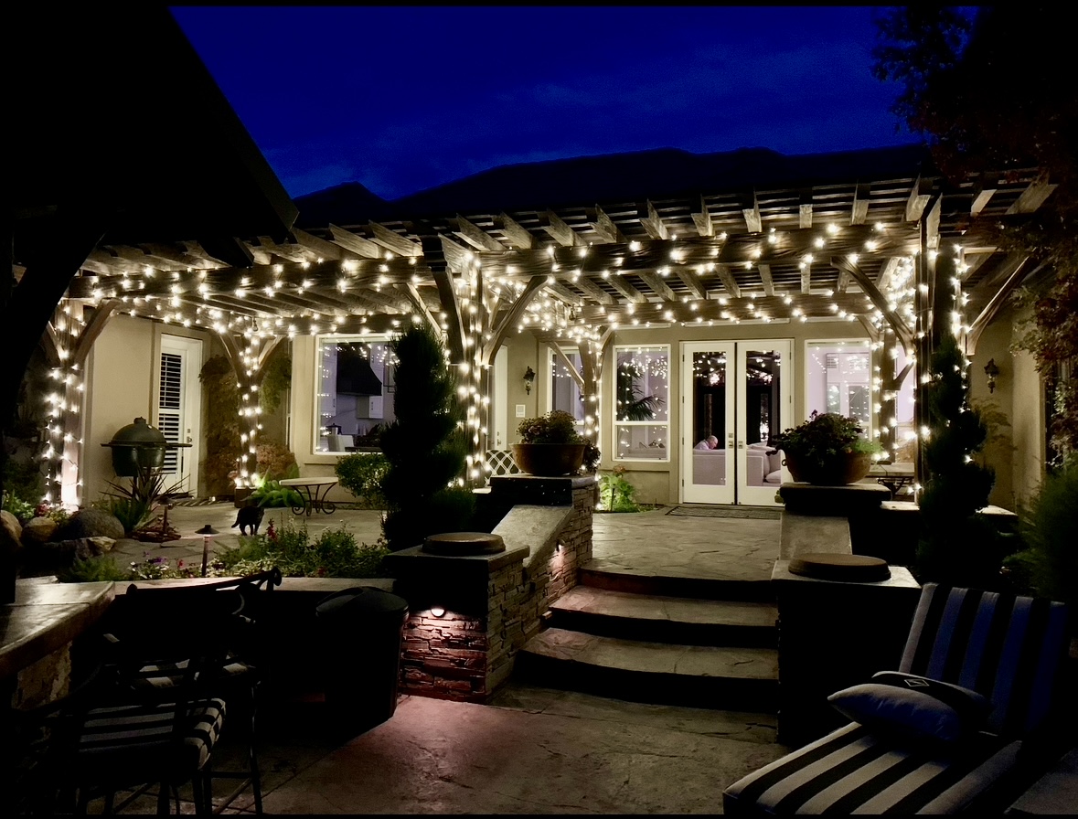 Fully decorated home for the holidays