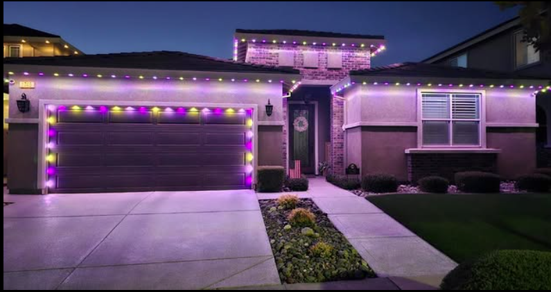 christmas light installation in roseville by santas lights in sacramento