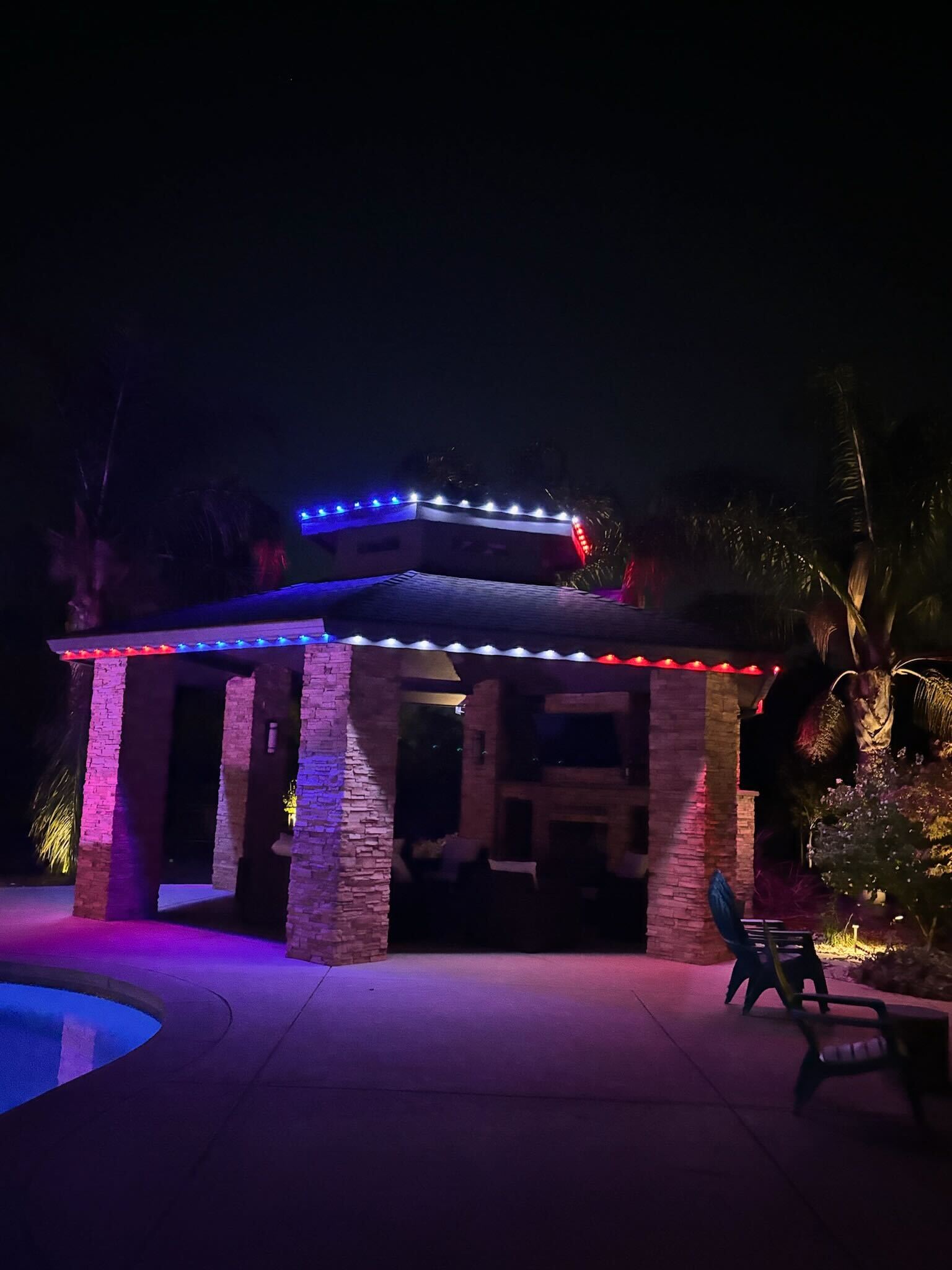 Permanent lighting for different occasions