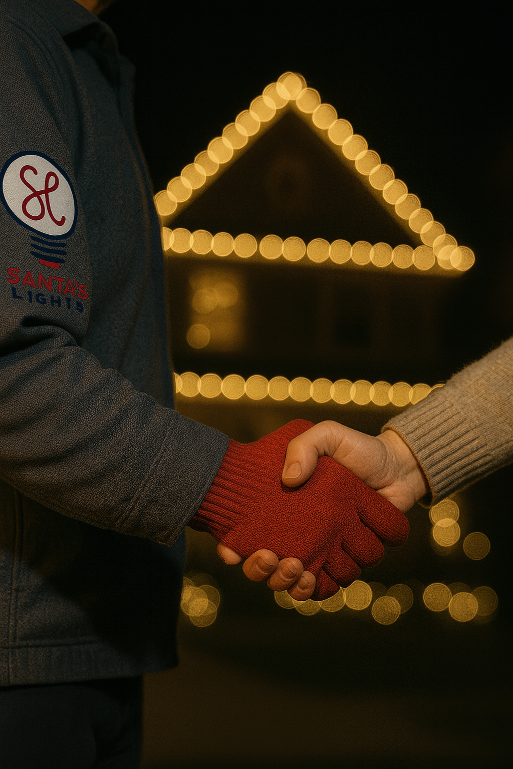 Santa's Lights technician agreement with client